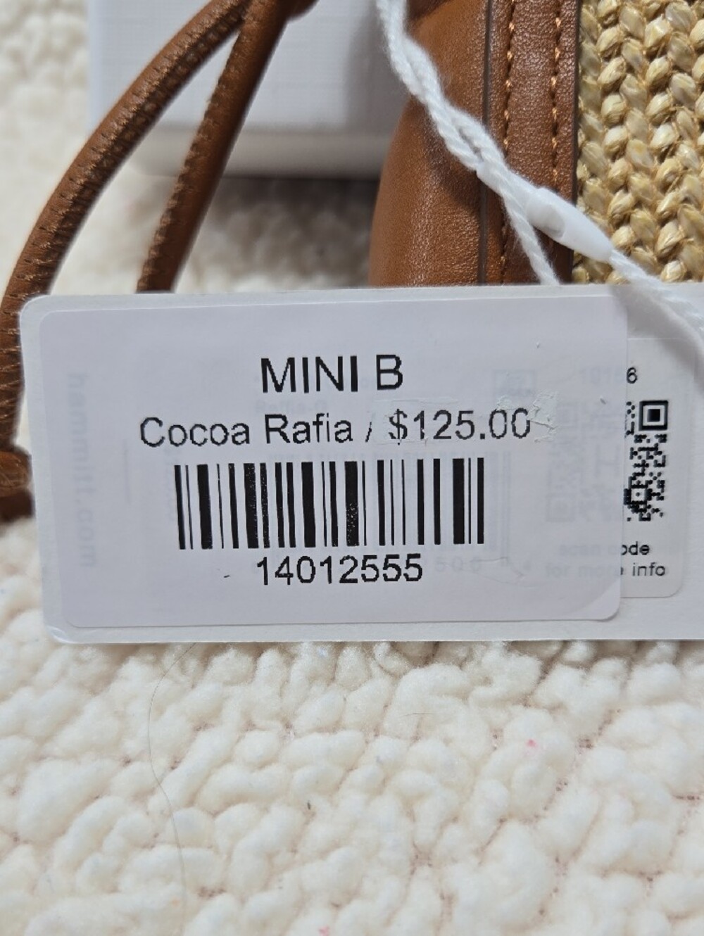 NWT Hammitt Mini B in Coco Raffia - Picture 2 of 4